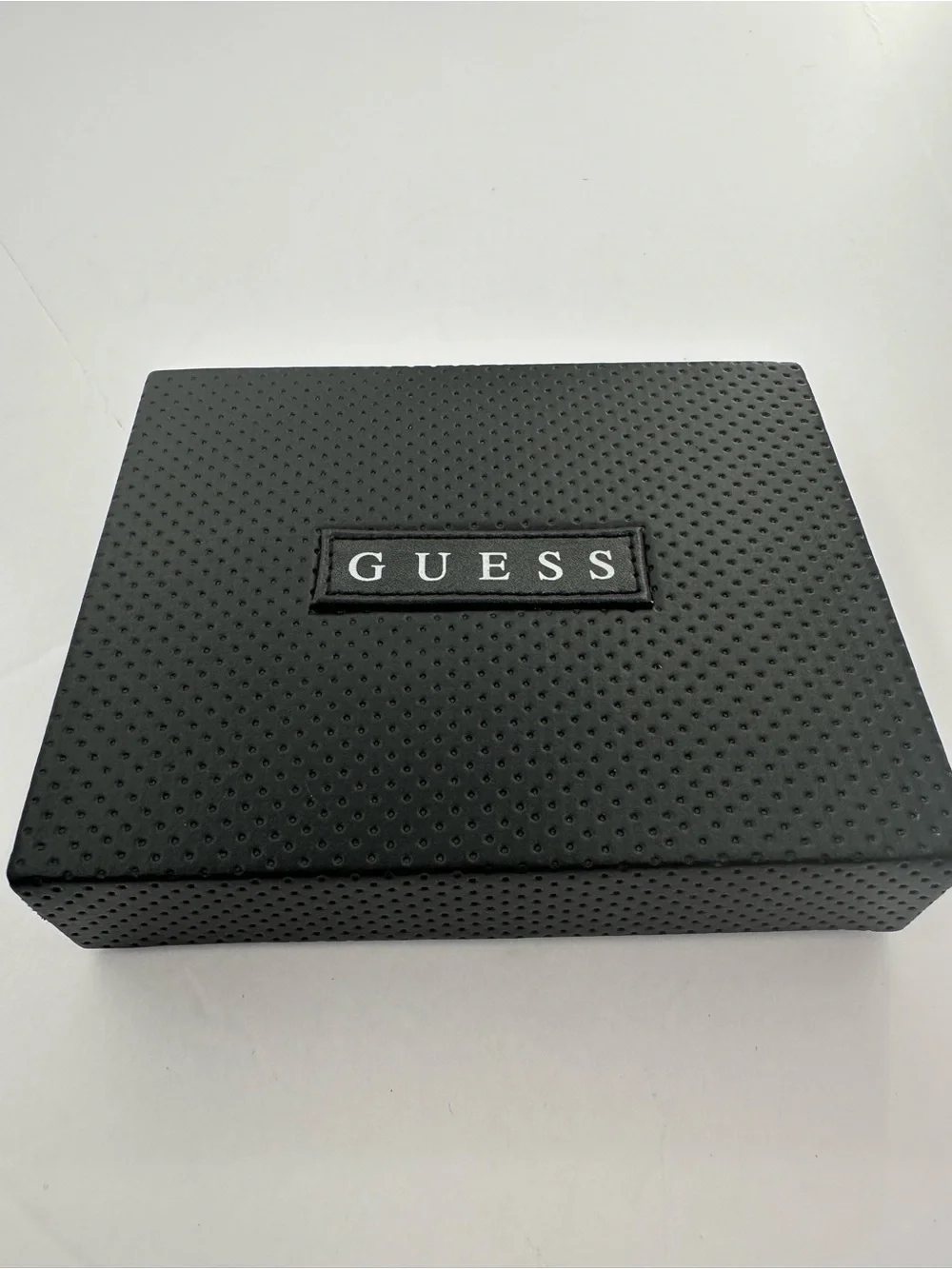 Guess black leather